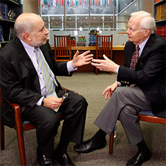 Stephen Handelman interviewing Bill Moyers