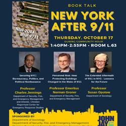 New York after 9/11 Book Talk Flyer