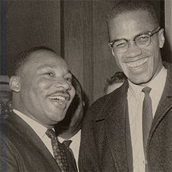 Martin Luther King Jr. and Malcolm X