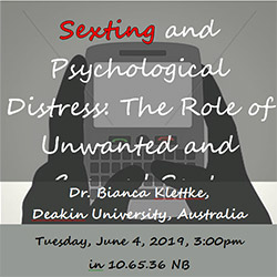 Sexting and Psychological Distress: The Role of Unwanted and Coerced Sexts
