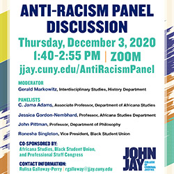 Anti-racism panel discussion