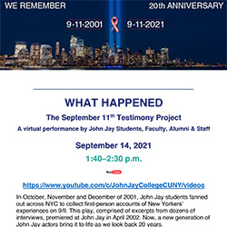 what happened - the september 11th Testimony Project